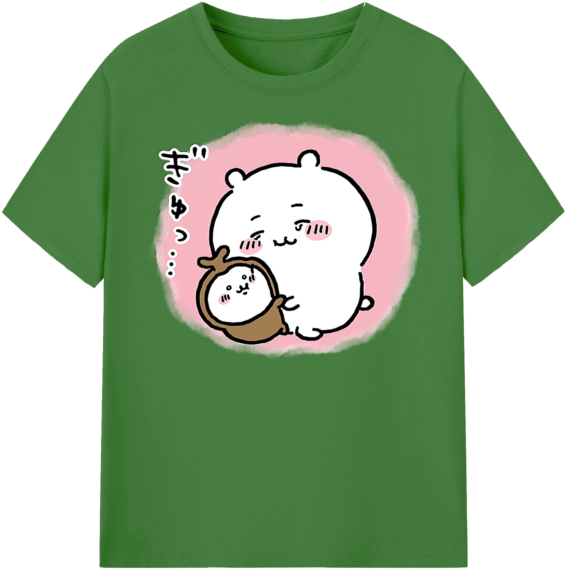 （画像用） ちいかわ ちいかわ Chii-kawa chiikawa レディースカジュアルプリントTシャツ（綿100％）